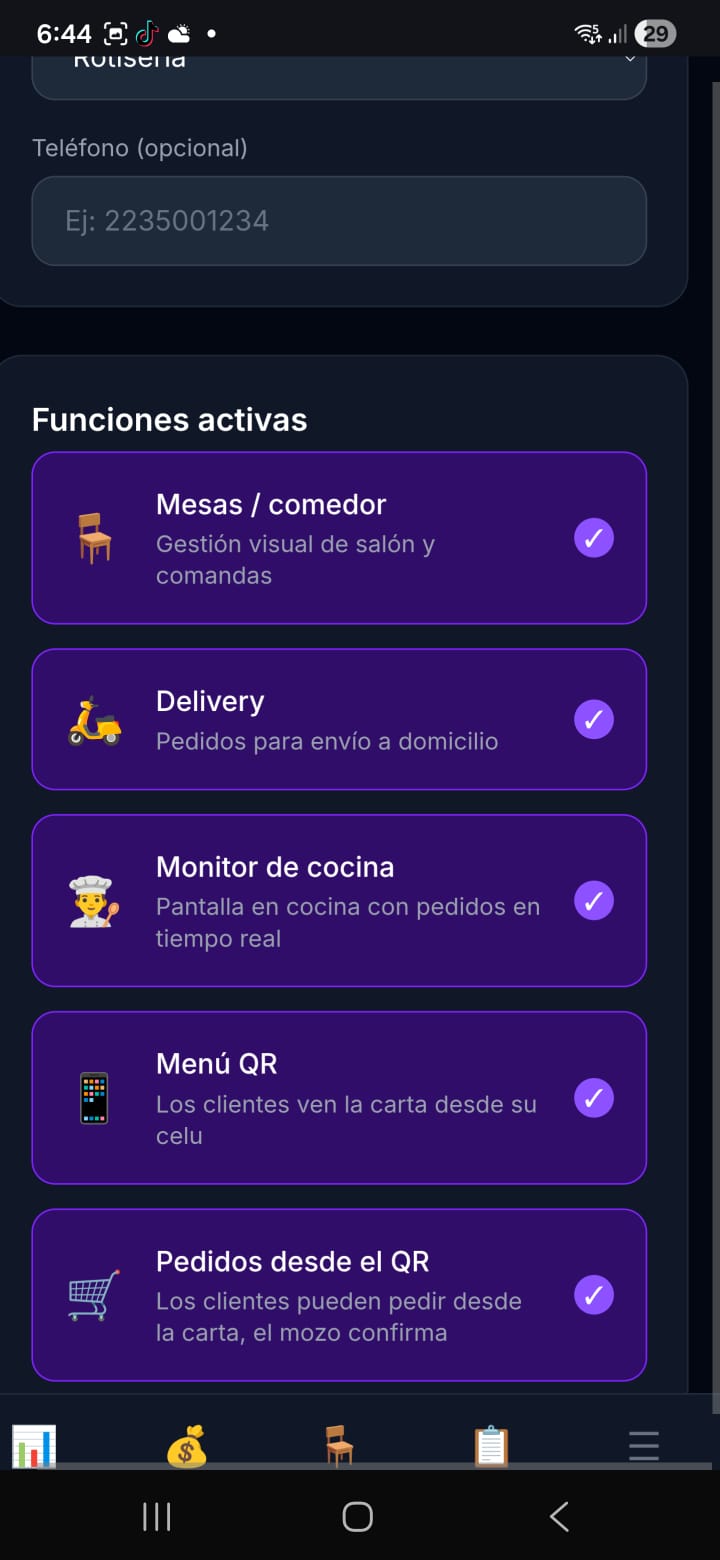 App Gastronomía pantalla 4