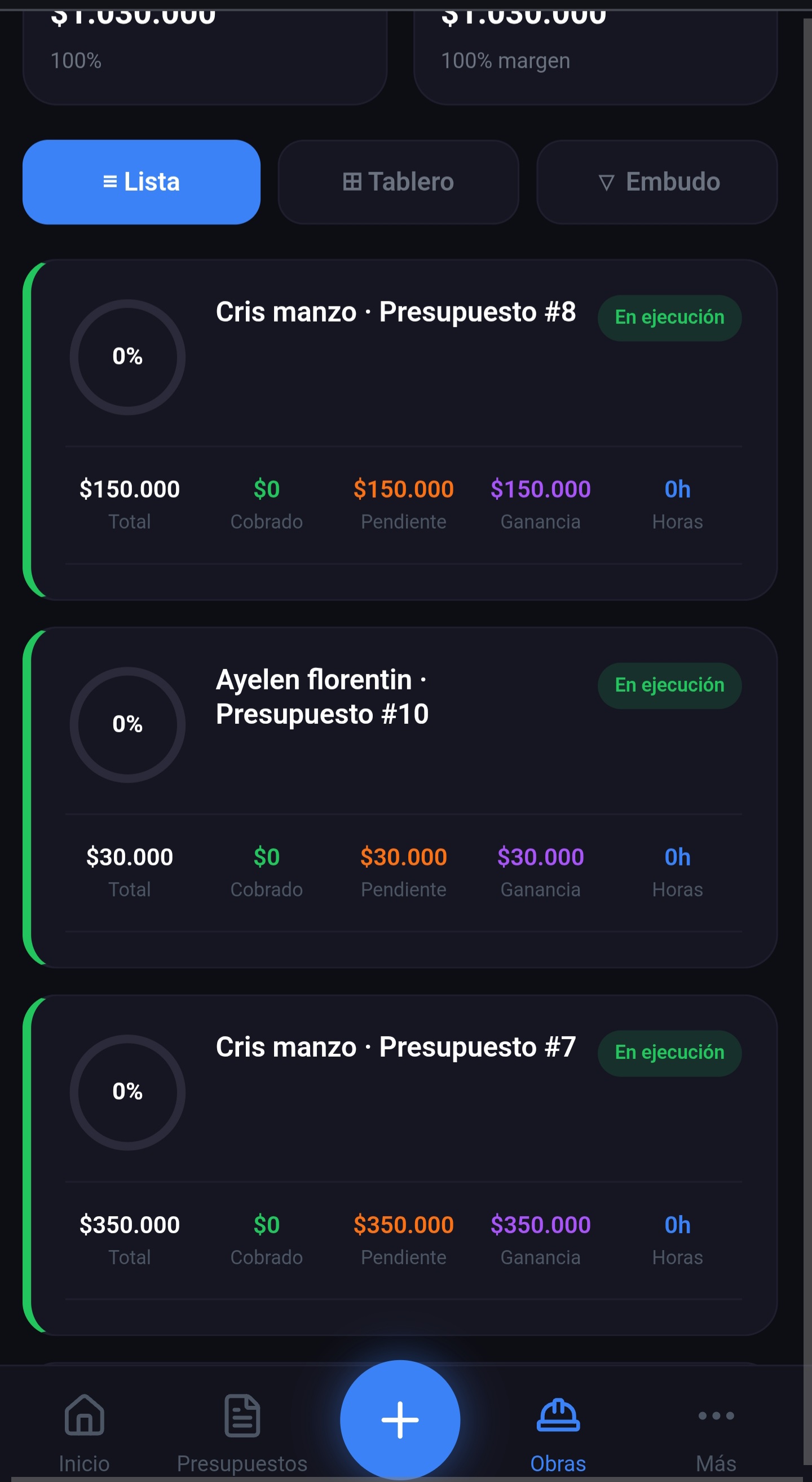 App Presupuesto pantalla 3