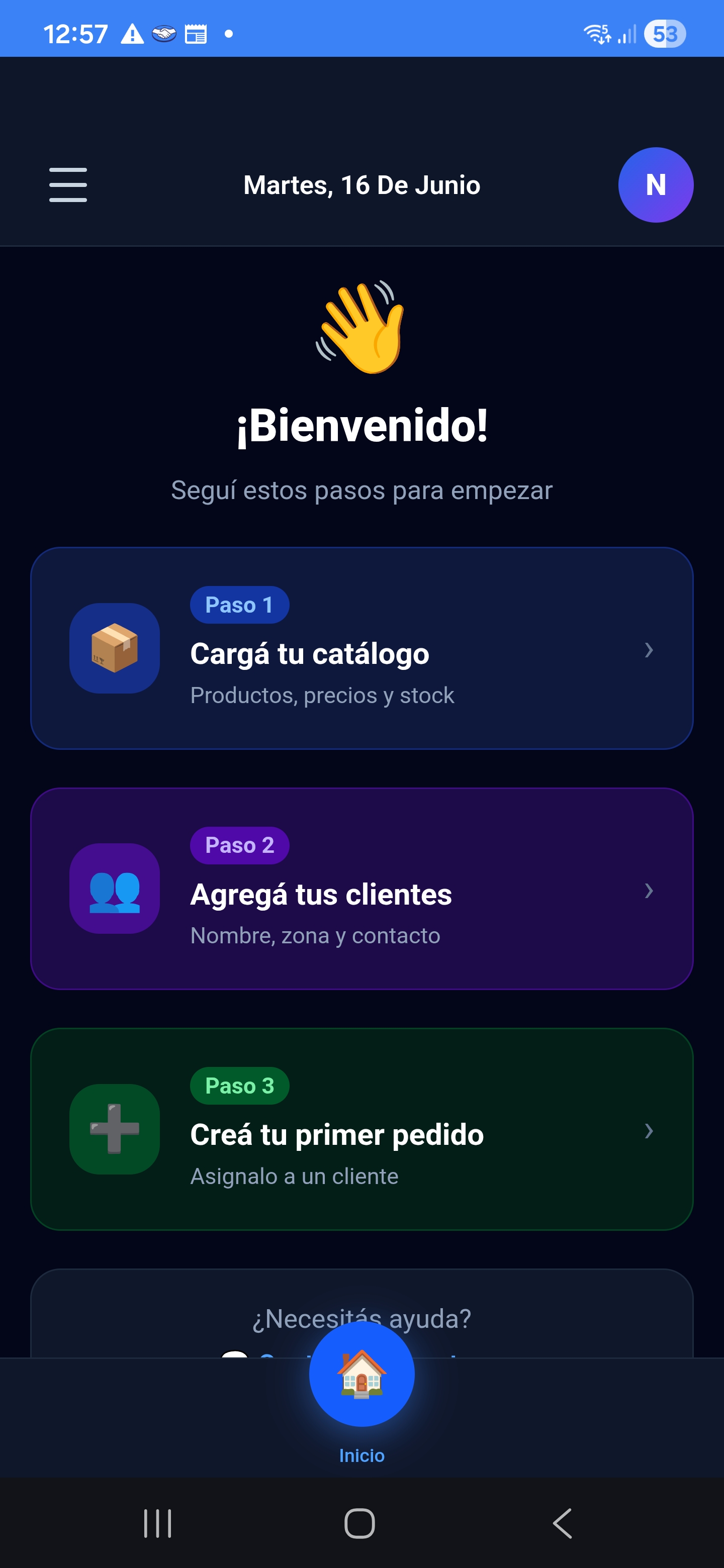 App Reparto pantalla 4