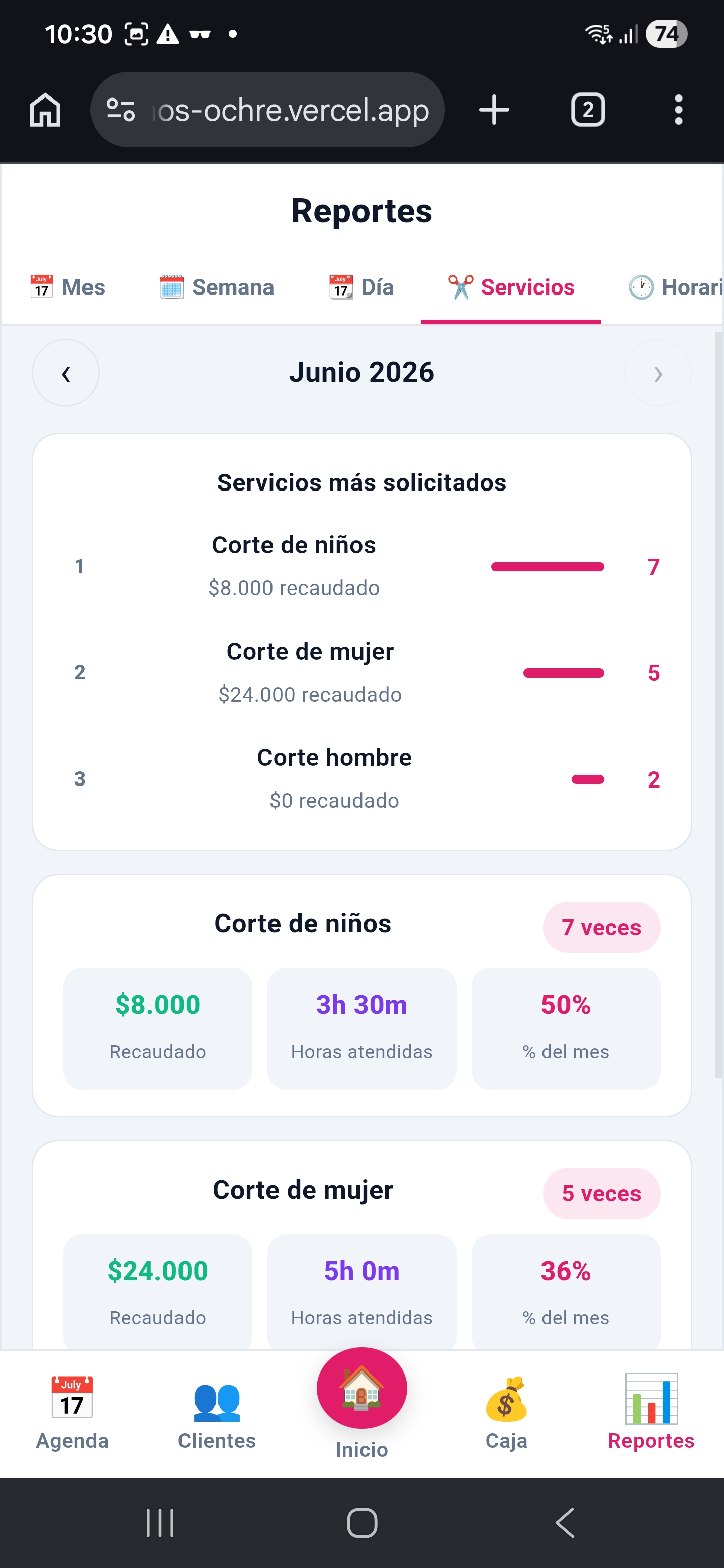 App Turnos pantalla 4